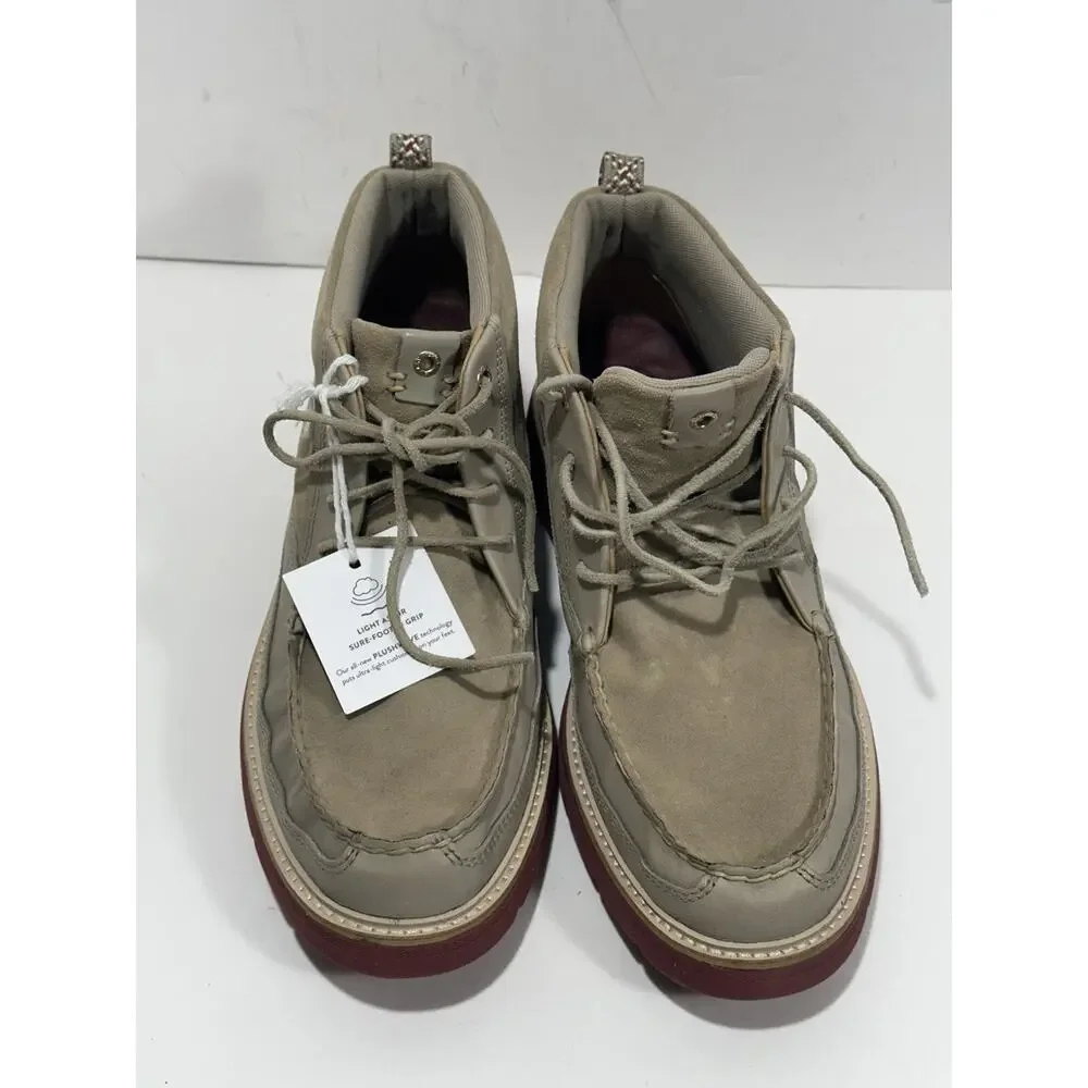 Sperry Men's Authentic Plushwave Birch Lug‎ Chukka Boots STS24469 Tan Size 12